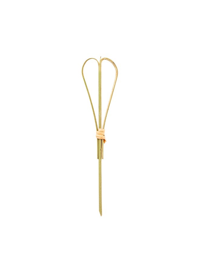 Restaurantware 4.8 Inch Decorative Skewers, 1000 Heart Design Decorative Bamboo Skewers - Sharp Point, Sturdy, Bamboo Decorative Picks, Handmade, For Appetizers Or Garnishes - Image 1