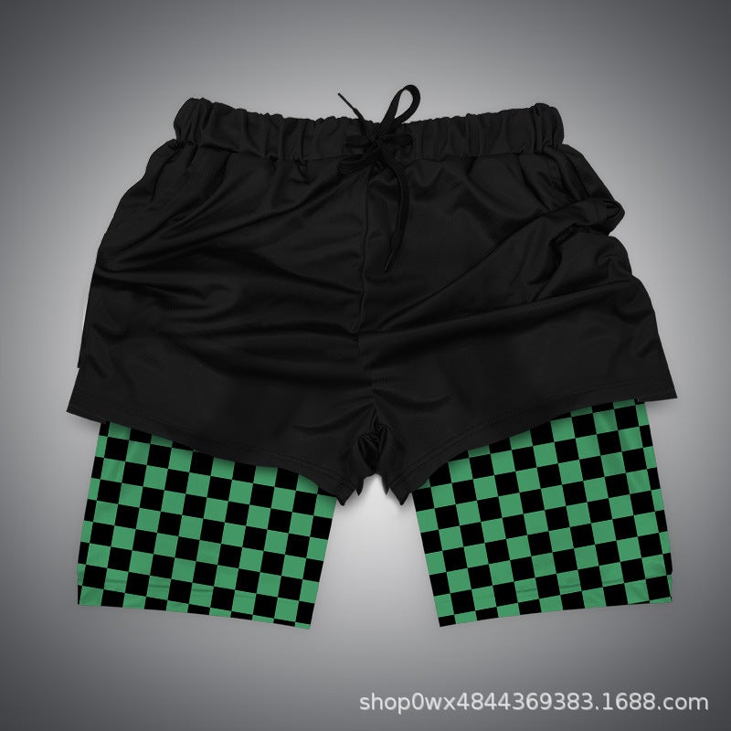 Dragon Ball Series 3D Digital Printing Shorts Double-Layer Beach Pants E-Commerce Supply Beach - Image 1