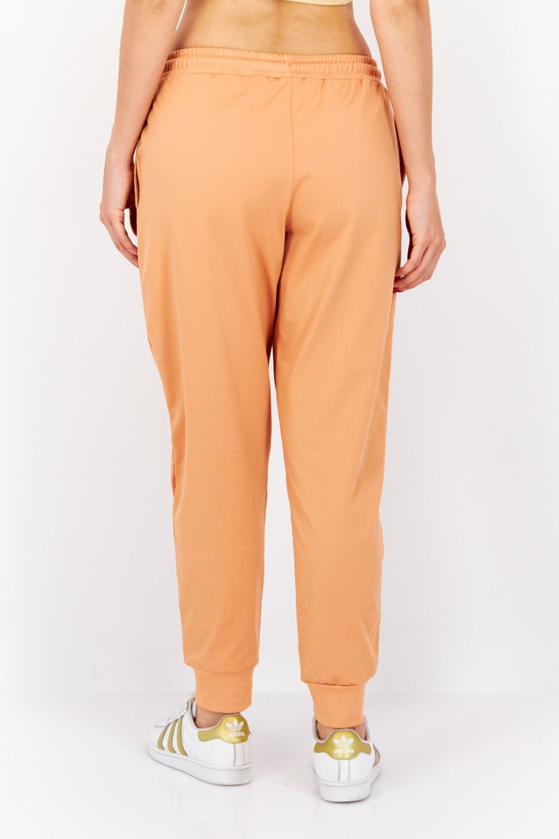 Lyle & Scott Women Regular Fit Embroidered Logo Jogger Pant, Dusky Orange - Image 3