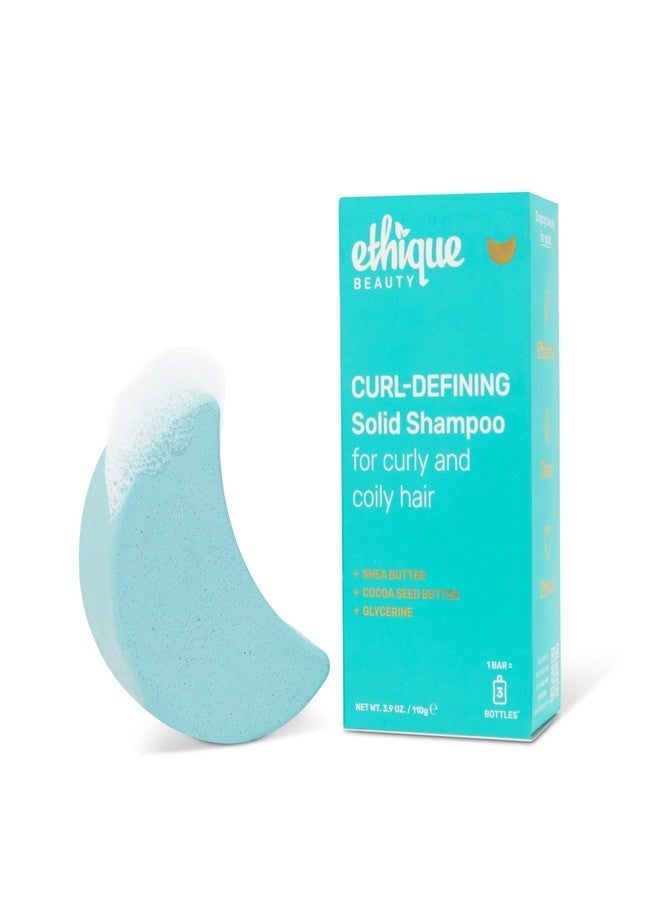 Ethique Curl-Defining Shampoo Bar with Shea Butter - Plastic-Free, Vegan, Cruelty-Free, 3.88 oz - Professor Curl - Image 1