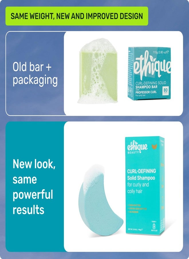 Ethique Curl-Defining Shampoo Bar with Shea Butter - Plastic-Free, Vegan, Cruelty-Free, 3.88 oz - Professor Curl - Image 2