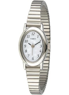 TIMEX Timex Women's Cavatina Watch - TPearl Dial Gold-Tone Case Silver-Tone/White  - Image 1
