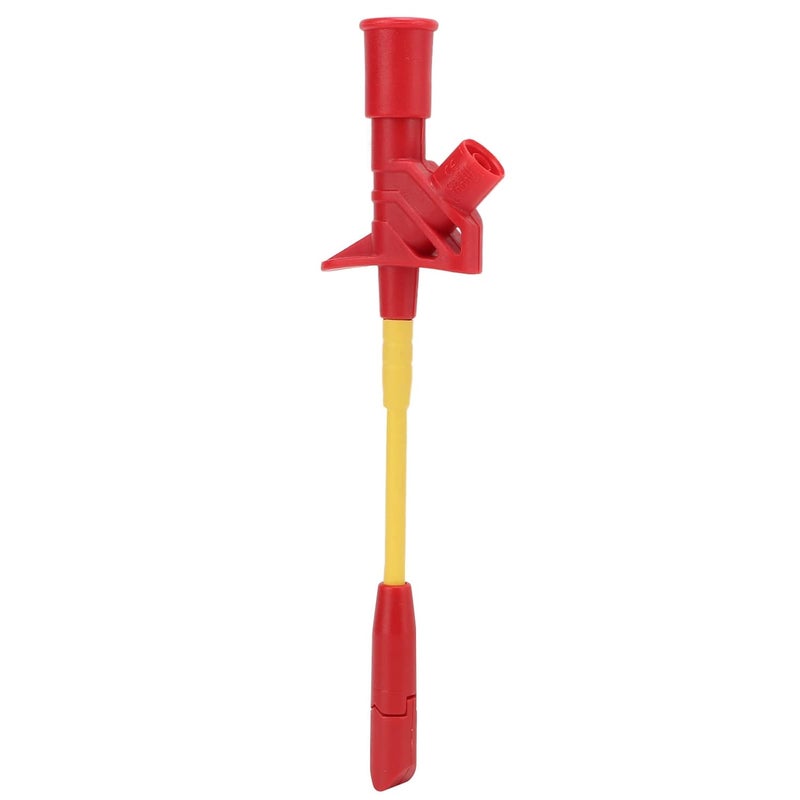 J.30019 4mm Test Hook, Copper Multimeter Mini Grabber with Stainless Steel, Short Circuit Repair Test Hook for Circuit Testing and Voltage Testing (Red) - Image 1