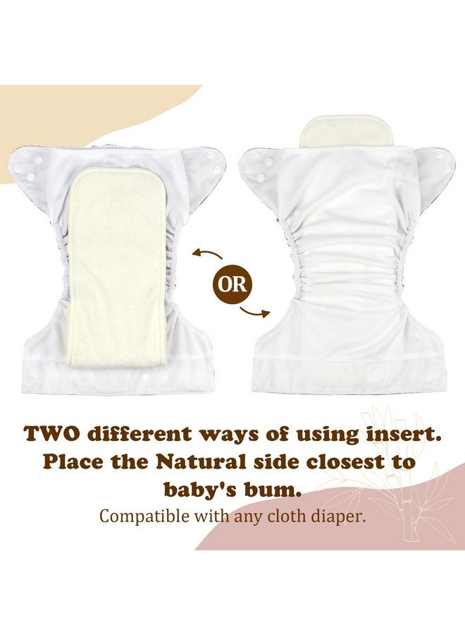 ماما كوالا حفاضات ماما كوالا القماشية المصنوعة من القطن الطبيعي بستة طبقات، قابلة للتعديل وإعادة الاستخدام لأي حفاضات قماشية للأطفال (عبوة من 6 قطع) - Image 3