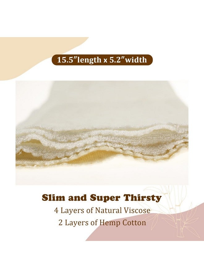 ماما كوالا حفاضات ماما كوالا القماشية المصنوعة من القطن الطبيعي بستة طبقات، قابلة للتعديل وإعادة الاستخدام لأي حفاضات قماشية للأطفال (عبوة من 6 قطع) - Image 2