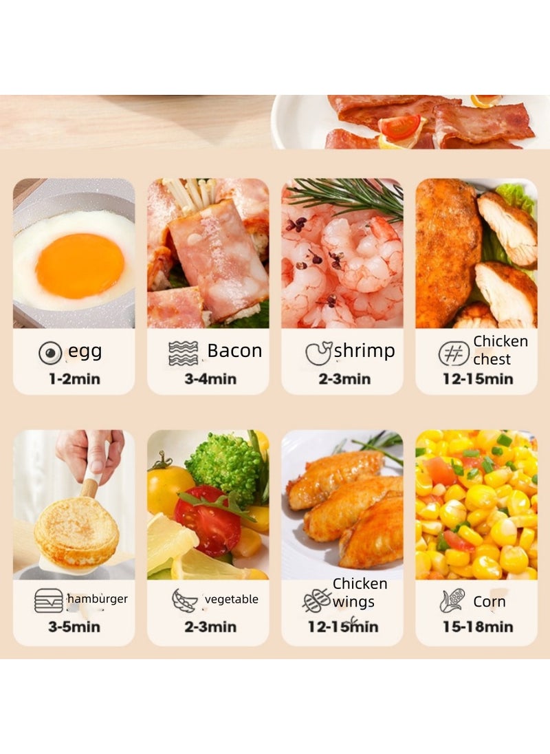 Generic - The Egg Frying Pan Is Non-Stick. It Is An Aluminum Alloy Pan For Making Breakfast Pancakes. The Egg Hamburger Frying Pan Comes With A Wooden Handle And Is Suitable For Gas Stoves, Induction Cookers, Etc. - Image 1