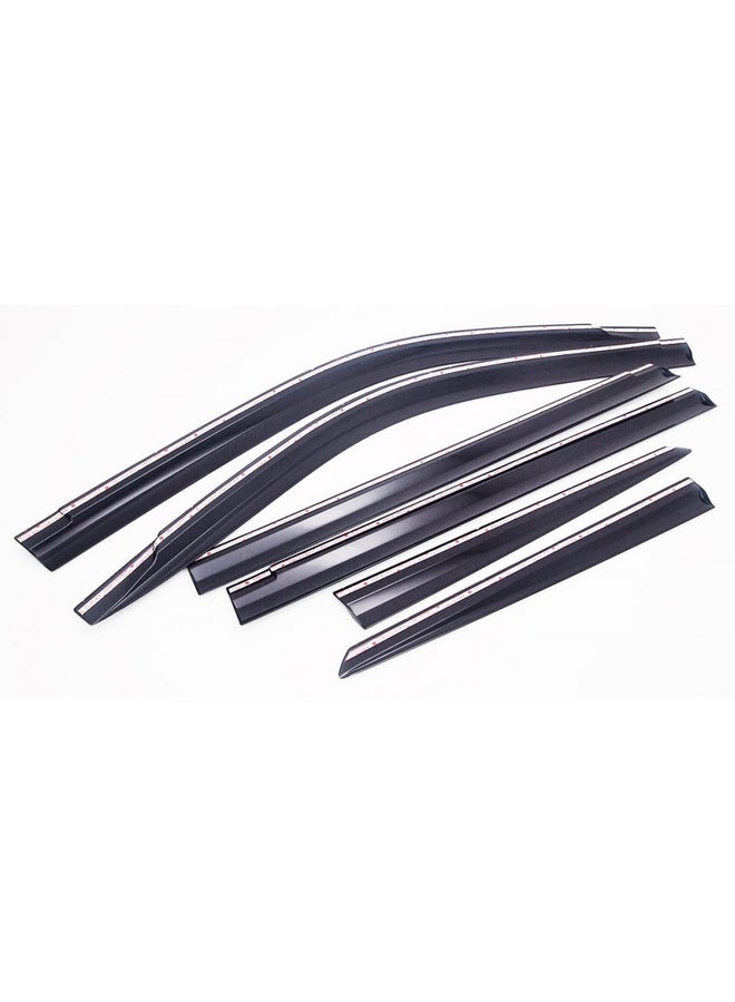 Generic Window protectors and rain guards for Toyota Land Cruiser 2008 2009 2010 2011 2012 2013 2014 2015 2016 2017 2018 2019 2020 2021  - Image 3