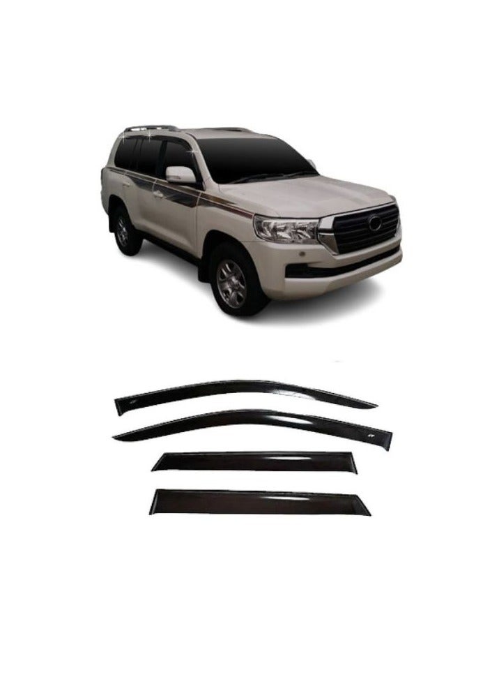 Window protectors and rain guards for Toyota Land Cruiser 2008 2009 2010 2011 2012 2013 2014 2015 2016 2017 2018 2019 2020 2021 - Image 1