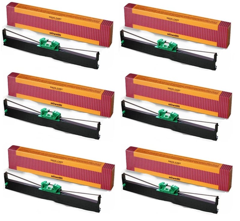 VAVIA Olivetti PR2 DMP Ribbon Cartridge, Pr2e PR2 Black (Pack of 6) - Image 1