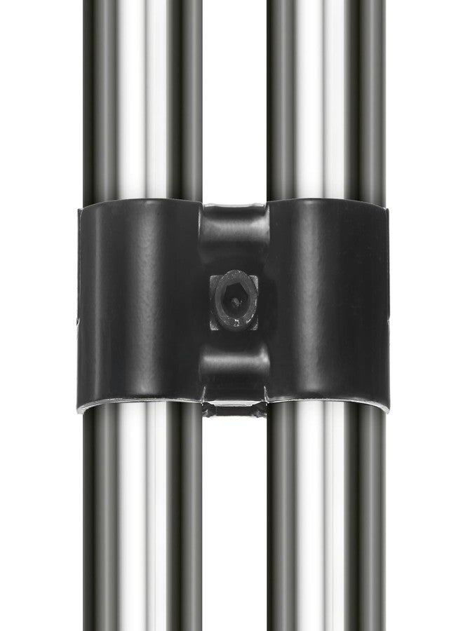 M METERXITY 2-Pack Structural Pipe Connector, Parallel Pipe Connector Steel Pipe Connector for OD 1.1" or 28MM Pipe, Conduit Connectors with Screws - Image 4
