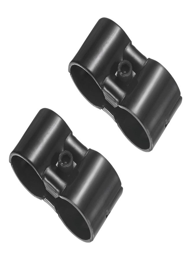 M METERXITY 2-Pack Structural Pipe Connector, Parallel Pipe Connector Steel Pipe Connector for OD 1.1" or 28MM Pipe, Conduit Connectors with Screws - Image 1