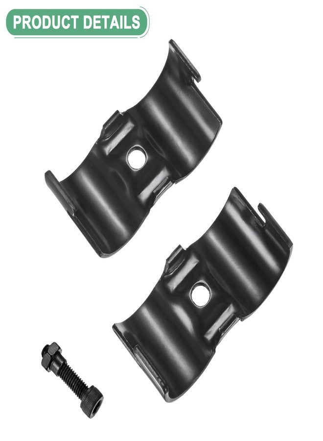M METERXITY 2-Pack Structural Pipe Connector, Parallel Pipe Connector Steel Pipe Connector for OD 1.1" or 28MM Pipe, Conduit Connectors with Screws - Image 2
