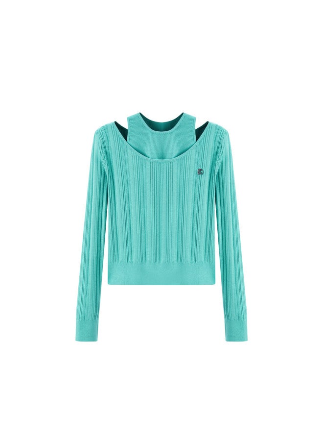 Waxbird Spring And Autumn Slightly Stretch Slim Knitted Sweater For Women - Image 2