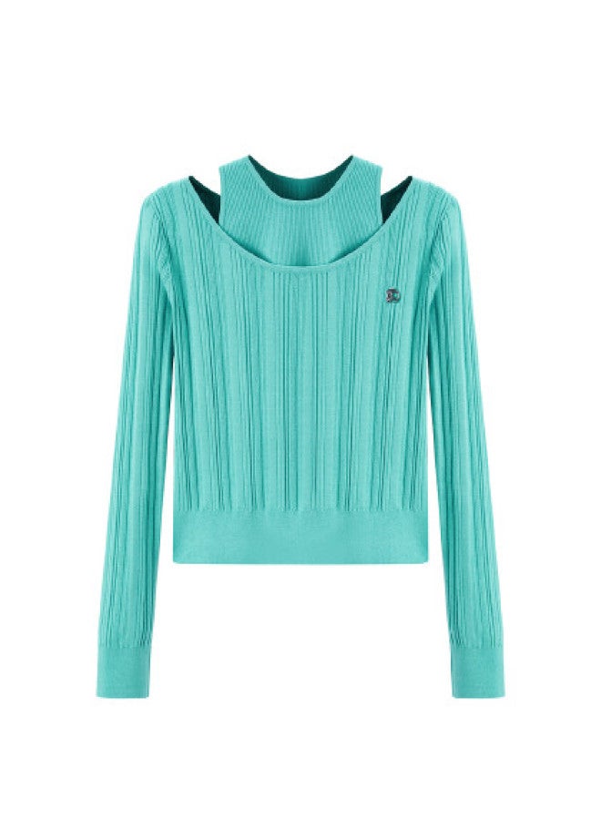 Waxbird Spring And Autumn Slightly Stretch Slim Knitted Sweater For Women - Image 1