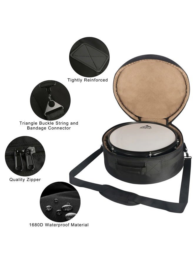 EASTROCK 14" x6.5" Snare Drum Bag, Snare Drum Cases 15 mm Thick Padding for Your Drum Protection (14 * 6.5" Snare) - Image 3