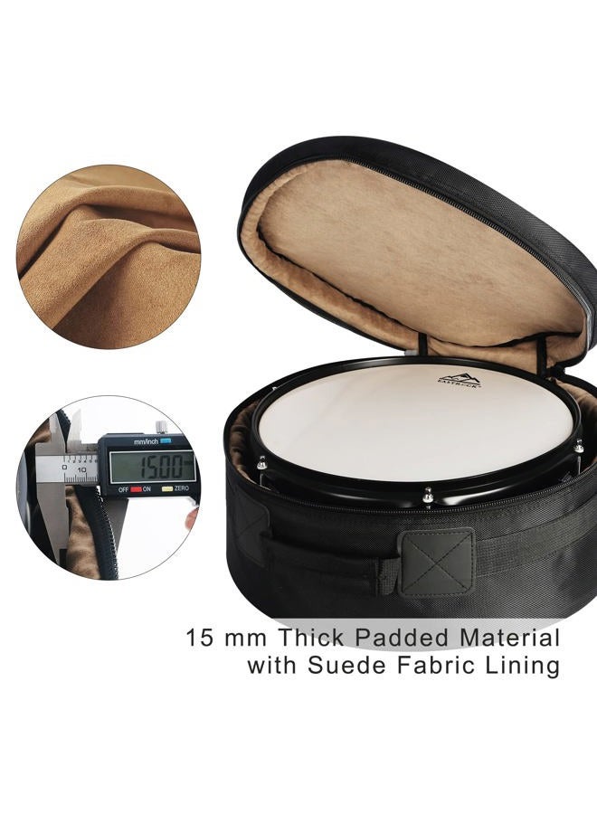 EASTROCK 14" x6.5" Snare Drum Bag, Snare Drum Cases 15 mm Thick Padding for Your Drum Protection (14 * 6.5" Snare) - Image 2