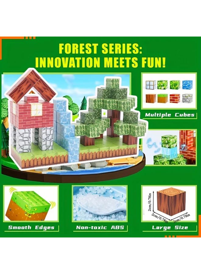 Magnetic Building Blocks Set Model B 116pcs STEM Educational Toy For Kids Spatial Imagination - Image 4