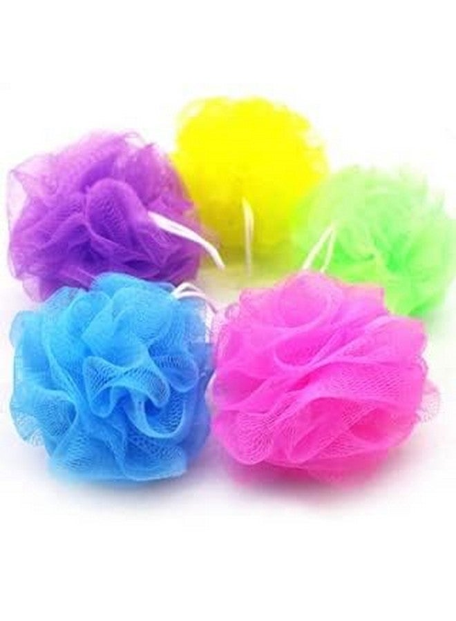 SHYAM ENTERPRISES || Large Bath Loofah Sponge Scrubber Exfoliator for High Lather Cleansing (Multicolor) Pack 5 - Image 1