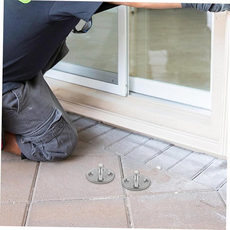 Lifkome 10 قطعة من خطافات السقف الفولاذية المقاومة للصدأ لوحات العين الثقيلة للتعليق والديكور - Image 4