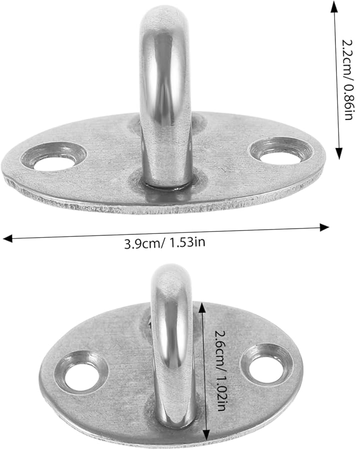 Lifkome 10 قطعة من خطافات السقف الفولاذية المقاومة للصدأ لوحات العين الثقيلة للتعليق والديكور - Image 3