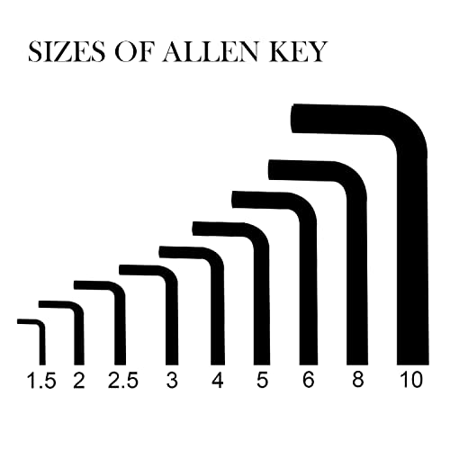 THEMISTO TH-T09 9pcs Allen Key Set I Chrome Vanadium Steel, Black Finish - Image 2