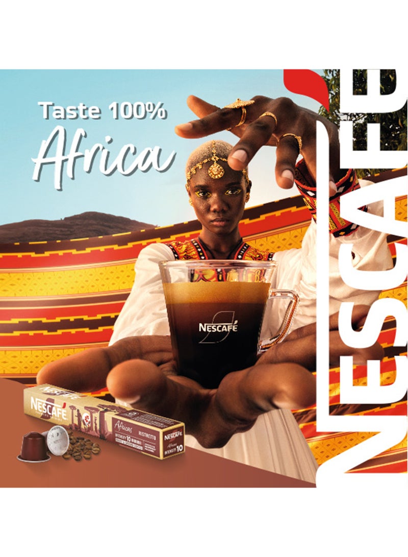 نسكافيه Farmers Origins Africa Coffee Capsules 44grams Single - Image 2