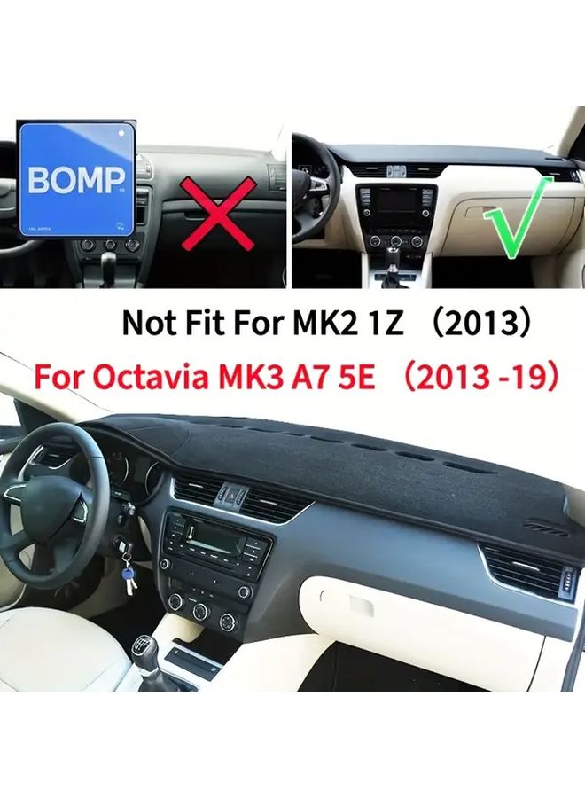 Skoda Octavia A7 2015 2019 Right Drive Dashboard Cover Anti UV Sun Shade Mat - Image 3