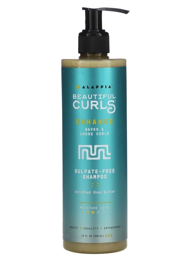 Beautiful Curls Sulfate-Free Shampoo Unrefined Shea Butter 12 fl oz (354 ml)