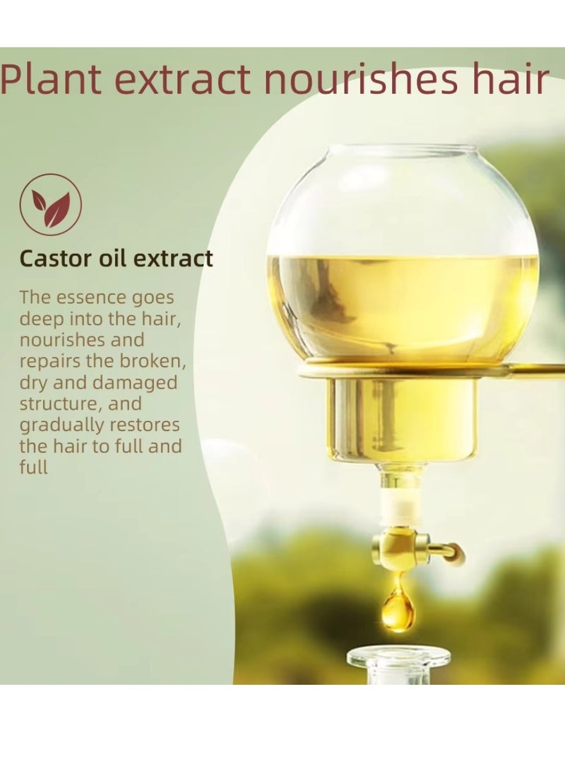 Carthaea 60ml Castor Oil Hair Growth Oil Silky and Smooth Castor Oil for Hair Growth Eyebrows and Eyelashes Growth Skin and Nails Repair Damaged Hair Follicles Moisturizing Hydrating Nourishing Hair Oil - Image 4