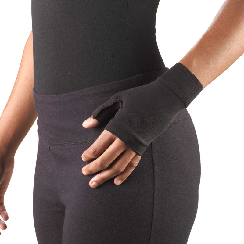 Truform Lymphedema Compression Gauntlet 2030 mmHg Post Mastectomy Support Black Large