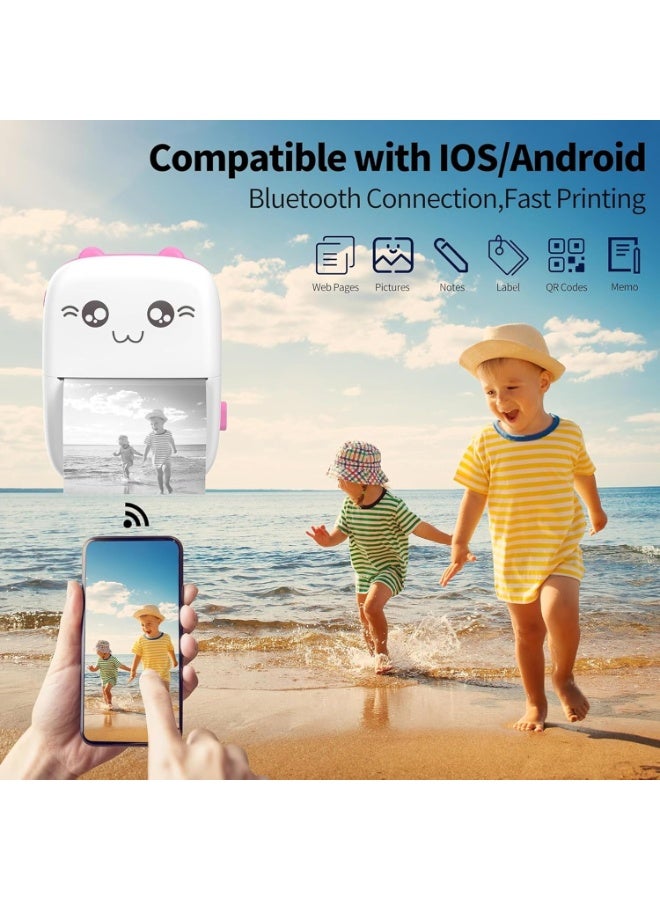 The smart instant printer prints photos and special memories, memos, and study materials. Prints notes, lists, and posters. Charges via USB. - Image 3