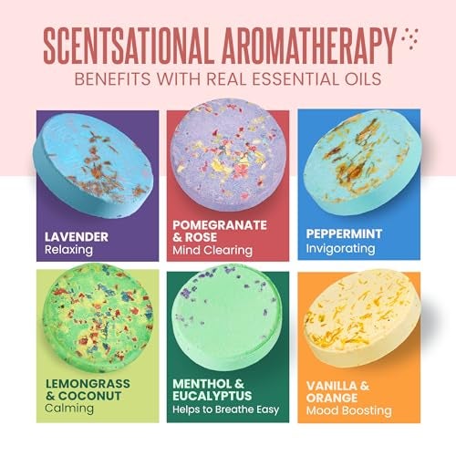 Cleverfy Shower Steamers Aromatherapy – Stocking Stuffers for Teen Girls, Women and Wife – Christmas Gifts for Teens and Women – White Elephant Gifts for Adults – 6 Tablets - Image 4