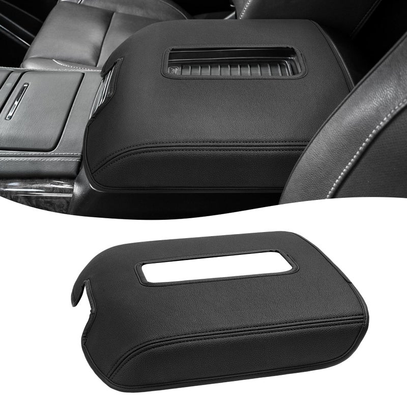 Eaglecover Center Console Armrest Cover for GMC Sierra & Chevrolet Silverado 2014-2018, Tahoe & Yukon & Suburban 2015-2020, Bucket Seat, Car Armrest Protector, Scratchproof, Black - Image 1
