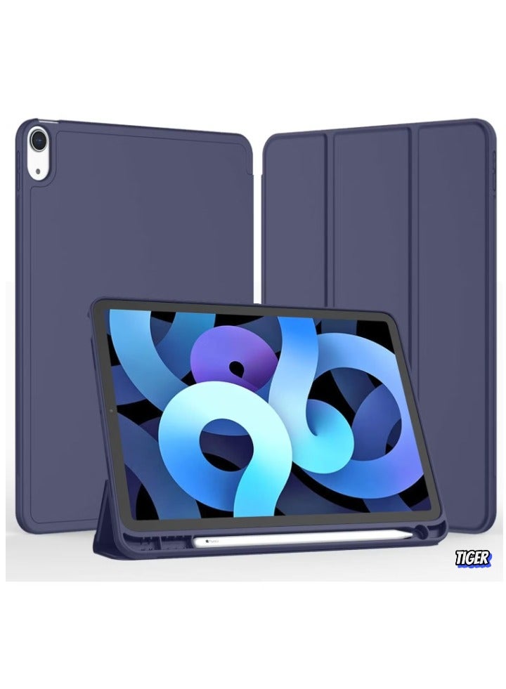 TIGER iPad Air 11 Inch Case M2 2024 – Compatible with iPad Air 5th/4th Generation (2022/2020) 10.9 Inch, Trifold Stand Smart Case with Pencil Holder, Dark Blue - Image 2