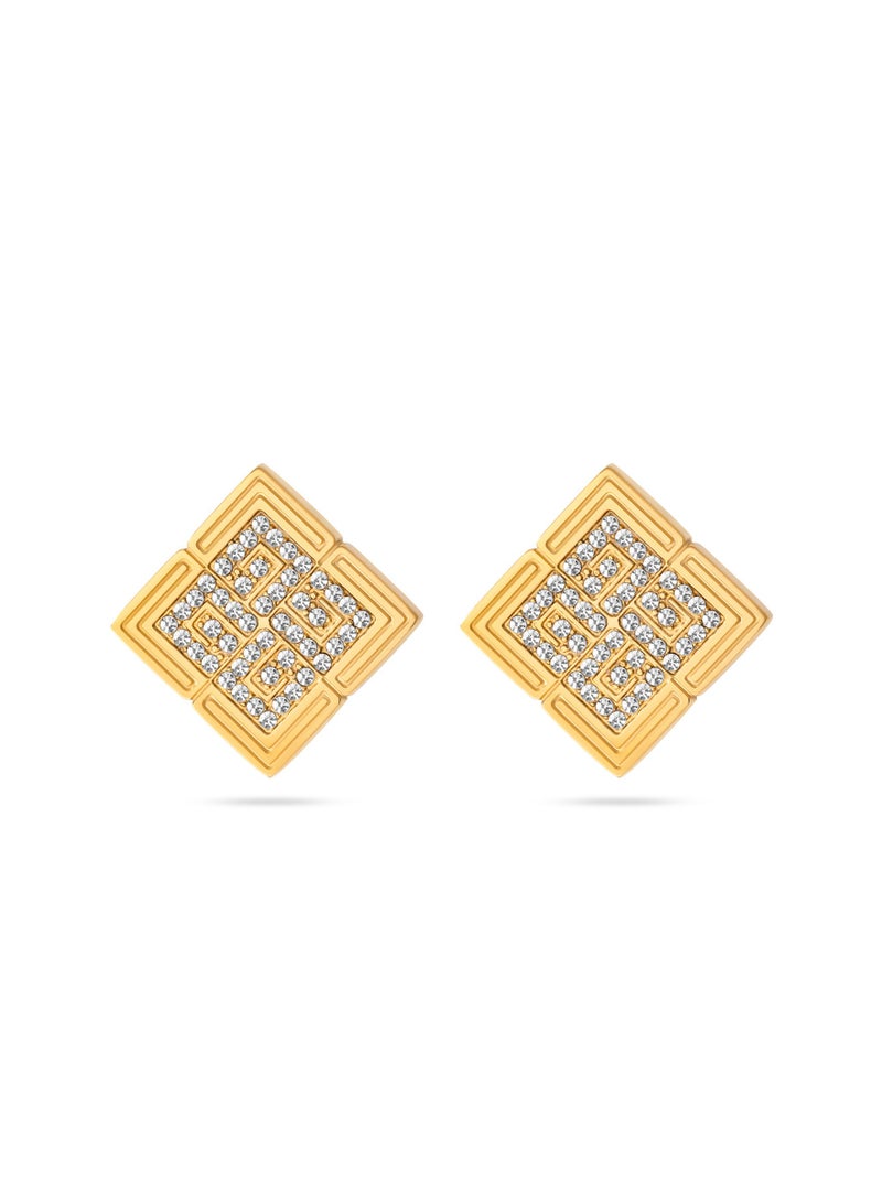 Guy Laroche Vivienne Gold Plated Earring for Women - Image 3