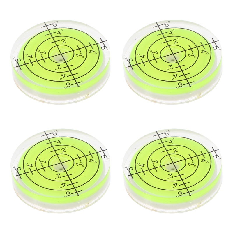 Mini Bubble Level Set 4pcs 32x7mm High Precision Picture Hanging Tool Travel Spirit Level - Image 2