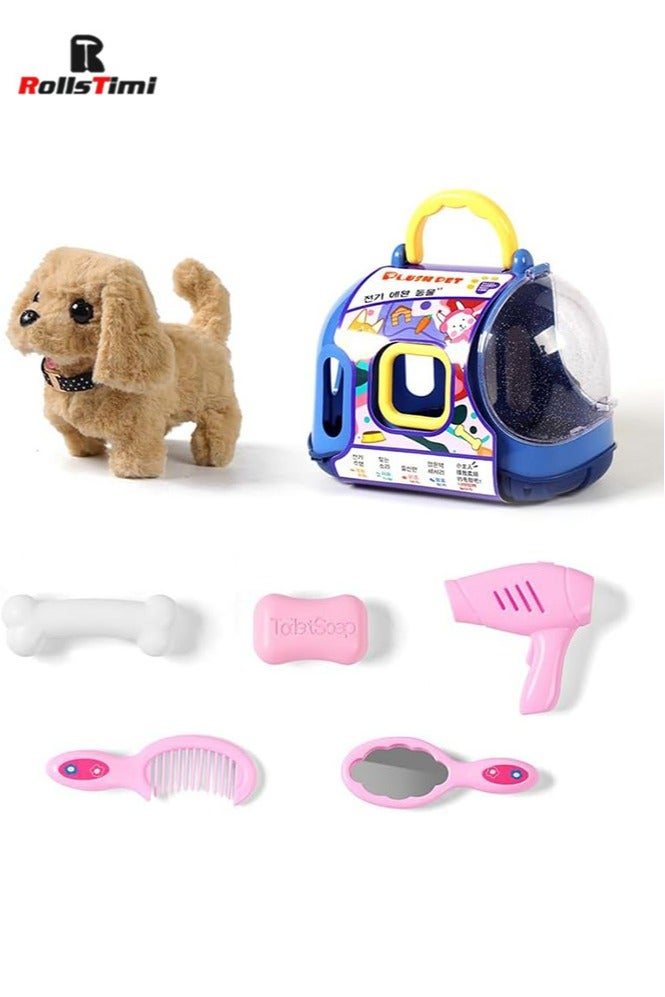 رولستيمي أفخم الكلب ، تتحرك ، لعبة كهربائية ، نتظاهر اللعب مجموعة ، رعاية الحيوانات الأليفة ، جرو ، صوت ، المشي ، الحيوانات الأليفة الجمال كيت ، نتظاهر اللعب ، نتظاهر اللعب لعبة ، تغذية ، لعبة تعليمية ، الذهبي المسترد - Image 3
