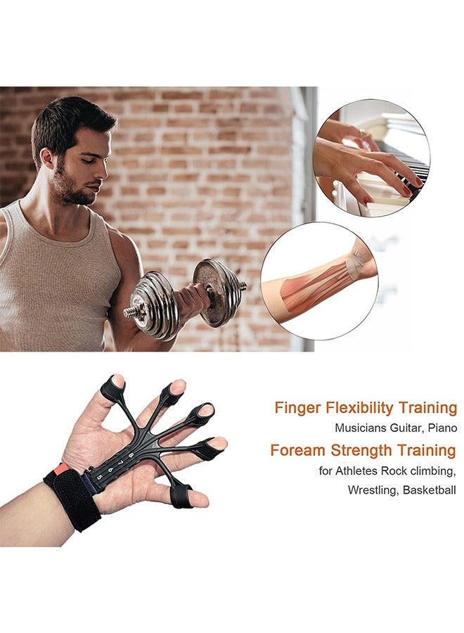 أوشن مُقوّي قبضة اليد، مُقوّي الإصبع، مُمارِس الإصبع القابل للضبط ومُمدّد الإصبع، تخفيف الألم لالتهاب المفاصل، التدريب على تمديد ثني الإصبع، تحسين وظيفة الإصبع والحركة - Image 4