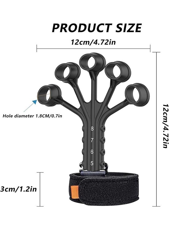 أوشن مُقوّي قبضة اليد، مُقوّي الإصبع، مُمارِس الإصبع القابل للضبط ومُمدّد الإصبع، تخفيف الألم لالتهاب المفاصل، التدريب على تمديد ثني الإصبع، تحسين وظيفة الإصبع والحركة - Image 5