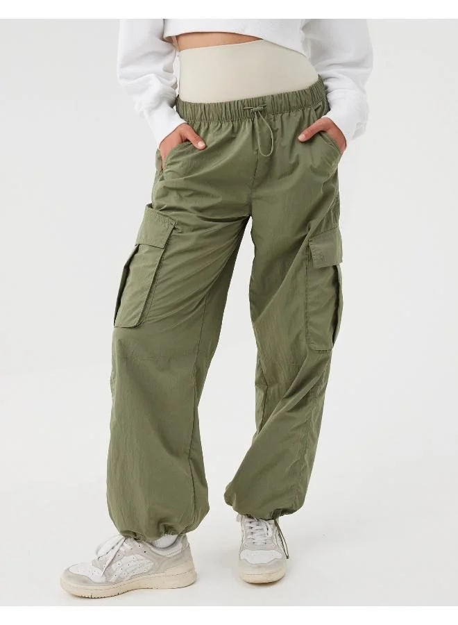 American Eagle Pocket Detail Drawstring Cargo Pants