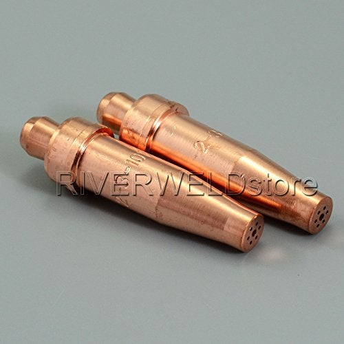 RIVERWELD رِيفَرْوِلْد نصائح قطع الأسيتيلين 3-101 حجم 2 و 2-3-101 لشفاط الأكسجين من نوع فيكتور مصنوع من النحاس عبوة من 2 - Image 3