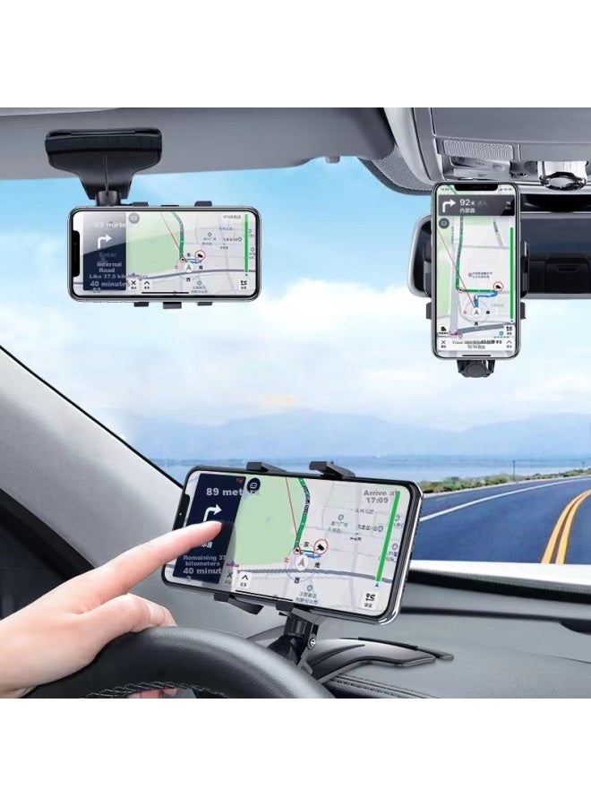 Kylie Car Mount Phone Holder Rearview Mirror Phone Holder Gaode Ar Navigation Bracket Multi-function Car Mount Phone Holder Car Accessories - Image 1