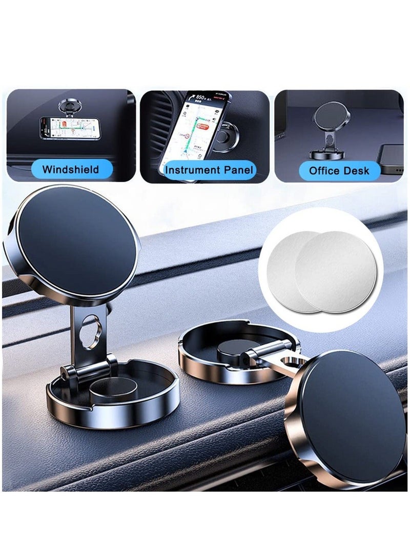 Magnetic Phone Holder for Car, Strong Magnetic Phone Holder for Car Dashboard Hands Free Folding Car Mount Holder Accessories for MagSafe for iPhone 14 Pro Plus 12/13 All Phones Tablets  - Image 4