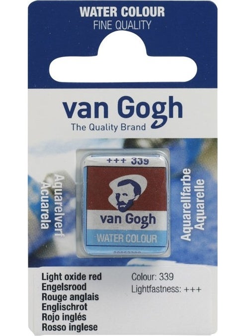 Talens - Van Gogh 1/2 Tablet Watercolor 339 Light Oxide Red - Image 1