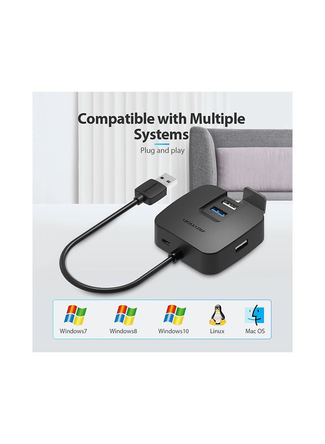 NIBEMINENT High Speed USB Hub Black - Image 2