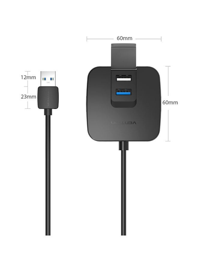 NIBEMINENT High Speed USB Hub Black - Image 4