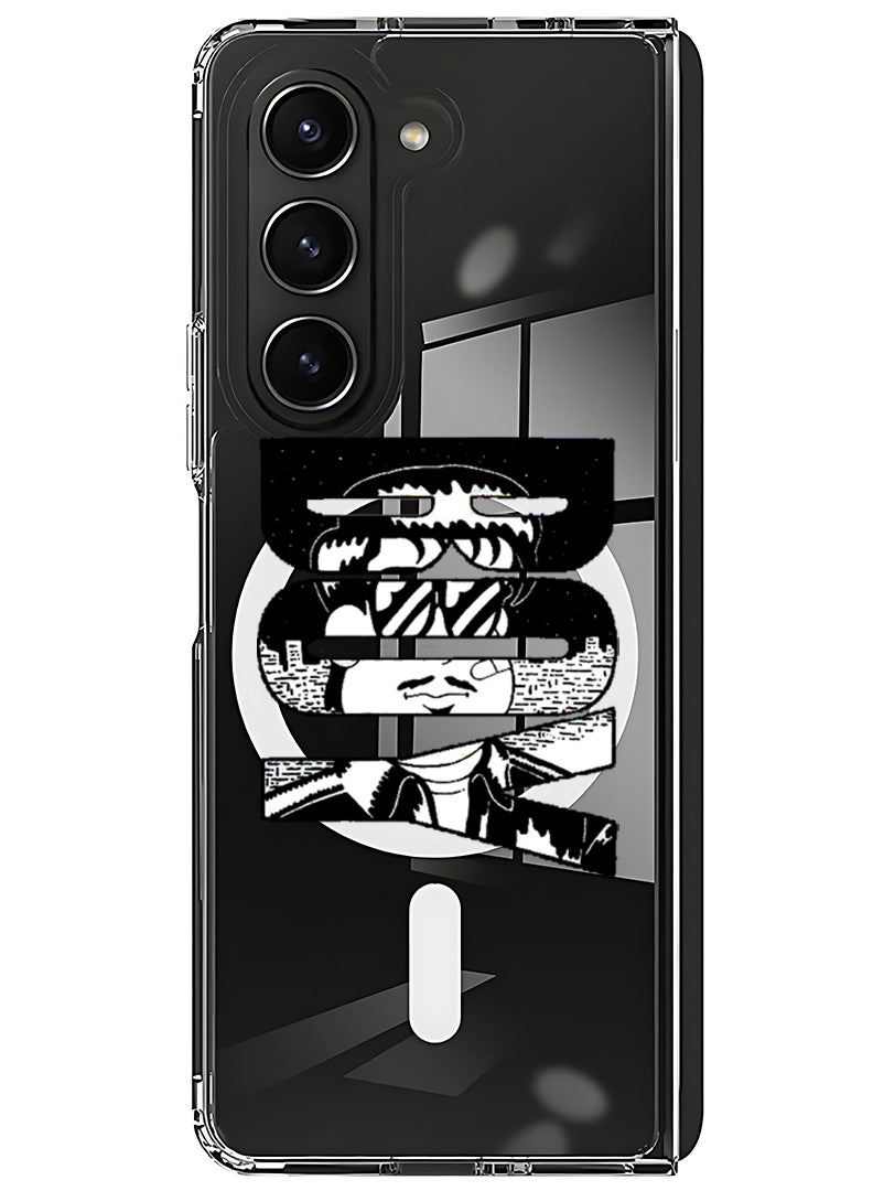 Theodor Magnetic Case for Samsung Galaxy Z Fold 5 Compatible with MagSafe Wireless Charging, Shockproof Phone Bumper Cover Boy - Image 1