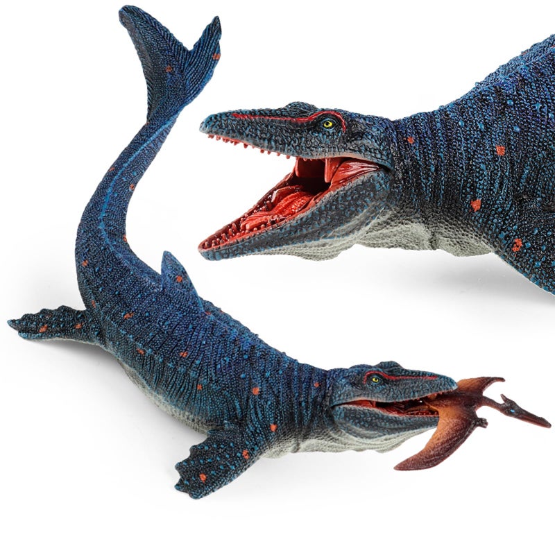 EOIVSH Large Mosasaurus Toy Top Ocean Pretector Giant Mosasaurus Biting a Pterosaur Prehistoric Sea Monster Dinosaur Toy Figure for Collectors Decoration Gift - Image 3