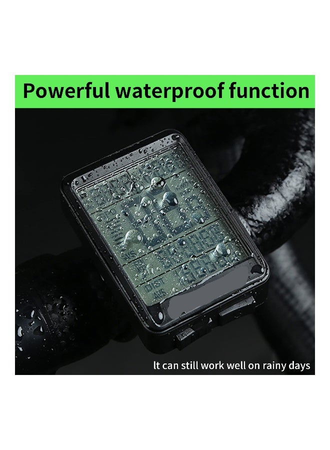 Wireless Bicycle Speedometer and Multifunctional Odometer, Waterproof Bike Computer with Large Backlit LCD Display for Tracking Speed, Distance, and Time. - Image 4