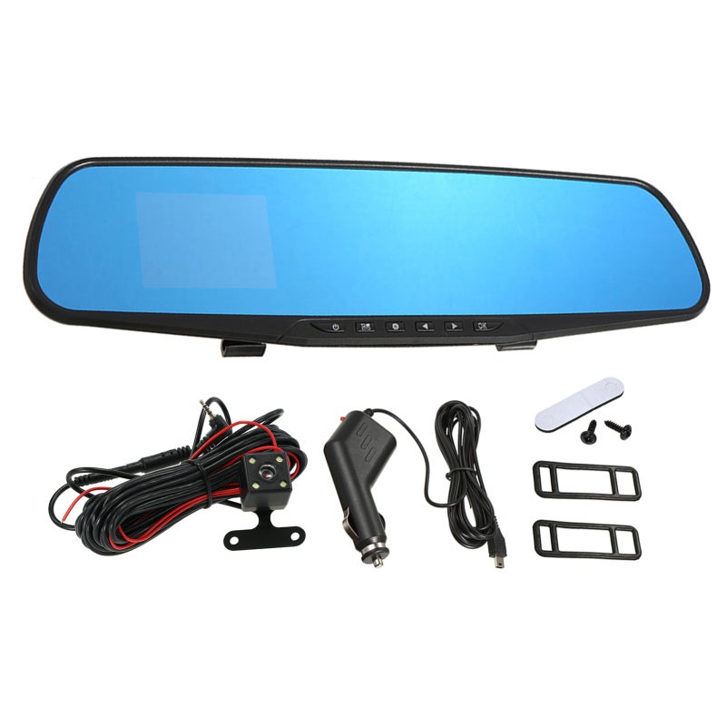 Dash Cam: 1080P Full HD 170° Wide Angle Lens - Built-In G-Sensor Dual Camera Driving Recorder for Car Driving and Parking - Image 1